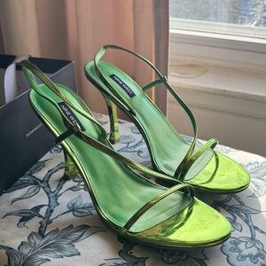 Nine West Lime Green Strappy Sandals